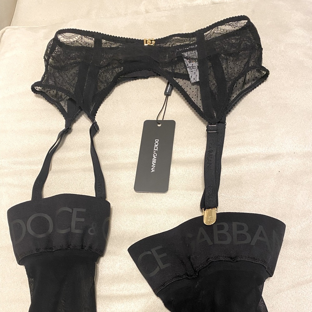 DOLCE & GABBANA STOCKINGS — NEW